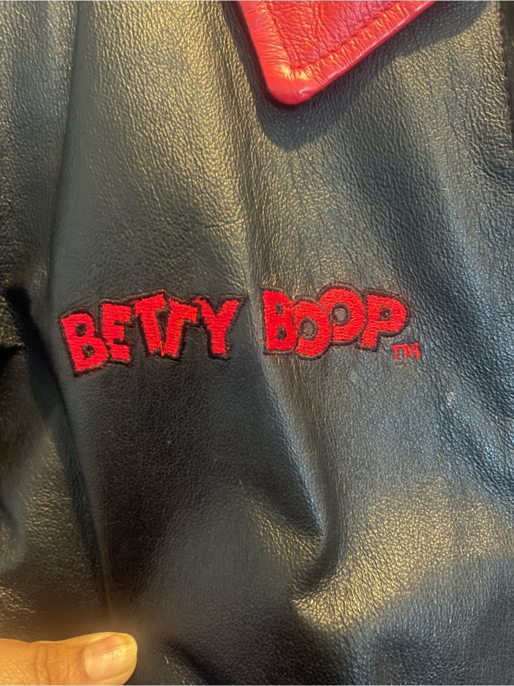 Betty Boop Black & Red Leather Jacket by American Toys - Picture 4 of 4